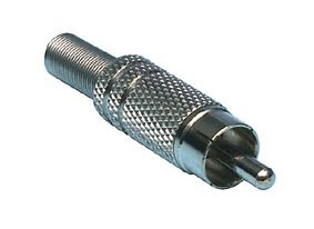 Fiche RCA Male, mtallique, cliquez pour agrandir 