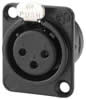 Fiches XLR châssis 3 pôles NEUTRIK - NC-3FDL1BAG