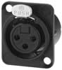 Fiches XLR châssis 3 pôles NEUTRIK - NC-3FDLXBAG