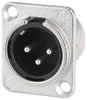 Fiches XLR châssis NEUTRIK, 3 pôles - NC-3MDL1