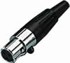 Fiches XLR mini mâle, 3 pôles