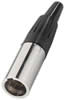 Mini fiche XLR mâle, 4 pôles