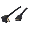 Câble HDMI 1.3 avec connecteur coude plaqué or - 5m