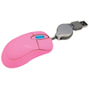 Mini Souris Optique avec Câble Usb Retractable Rose Sweex