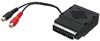 Adaptateur fiche Péritel mâle vers Péritel femelle + 2x RCA femelle Audio