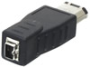 Adaptateur FireWire 4p femelle - FireWire 6p mâle