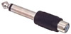 Adaptateur Jack 6.35mm mono mâle - RCA femelle