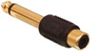 Adaptateur Jack 6.35mm mono mâle - RCA femelle, doré
