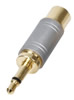 Adaptateur Jack 3.5mm mono mâle - RCA femelle, haute qualité