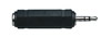 Adaptateur Jack 3.5mm stéréo mâle - Jack 6.35mm stéréo femelle