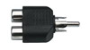 Adaptateur RCA mâle - 2x RCA femelle