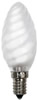 Ampoule bougie torsadee standard transparente - E14 - 25W