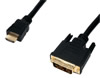 Câble HDMI 19p vers DVI plaqué OR 1.5m