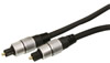 Câble optique, Toslink - Toslink, haute qualité, plaqué OR, chromé, 2.5m