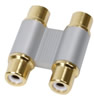 Coupleur 2x RCA femelle - 2x RCA femelle, haute qualité