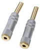 Fiche Jack 3.5mm Stéréo Femelle, Doré - 2 pcs