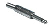 Fiche Jack 6.35mm Mono Mâle, métallique