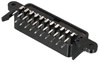 Fiche Peritel Femelle 21 Broches - Femelle, montage Chassis, Coudé