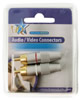 Fiche RCA Male, contact Doré - 2 pcs