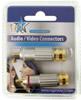 Fiche RCA Male, contact Doré - 2 pcs
