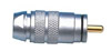 Fiche RCA Male, Noir, Isolation Teflon, diam. 8 mm