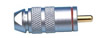 Fiche RCA Male, Rouge, Isolation Teflon, diam. 5 mm