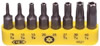 Jeu de 8 embouts Torx percé