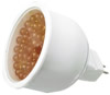 Lampe LED - 2.8W / 12V - blanc chaud - plastique - 42 LEDs - MR16