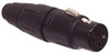 Neutrik - NC3FXB - Connecteur XLR, 3 Points Femelle, métallique, doré