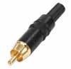 Neutrik - NYS373-0 - Fiche RCA Male - Noir - Contact doré
