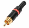 Neutrik - NYS373-2 - Fiche RCA Male - Rouge - Contact doré