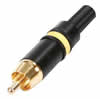 Neutrik - NYS373-4 - Fiche RCA Male - Jaune - Contact doré