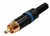 Neutrik - NYS373-6 - Fiche RCA Male - Bleu - Contact doré