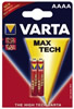Pack 2 piles alcaline Max Tech - LR61 - AAAA - 1.5V