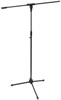 Pied réglable pour microphone avec perchette