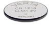 Pile bouton Lithium Varta - CR1216 - 3V - 25mAh - 12x1.6mm