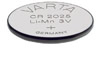 Pile bouton Lithium Varta - CR2025 - 3V - 170mAh - 20x2.5mm
