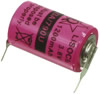 Pile Lithium - 3.6V - 1200mAh - 25 x 14.3mm - montage à souder