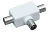 Répartiteur d'antenne en T : 1x 9mm mâle vers 2x 9mm femelle
