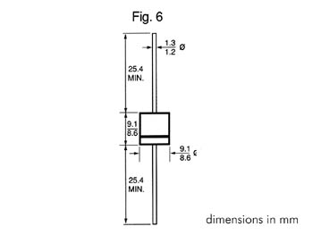 6A6 Diode 6A-600V, cliquez pour agrandir