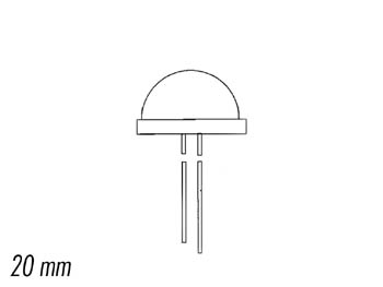 LED Geante Verte Diffusante 20mm, cliquez pour agrandir