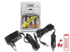 Perel - Chargeur, Super Rapide, pour R3, R6, Ni-mh, 4 Accus R6 Ni-mh 2200mAh Inclus