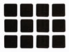Perel - Bande Feutre - Carré 25mm X 25mm - 12 Pcs