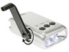 Perel - Lampe Torche Dynamo à Led/chargeur de Téléphone Mobile/alarme/détecteur de Faux Billets - 5 Led