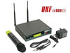 Microphone uhf true diversity sans fil à 8 canaux avec afficheur lcd