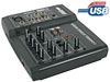 Table de mixage professionnelle - 5 canaux - entrée/sortie usb