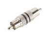 Adaptateur RCA mâle - RCA mâle, bague rouge