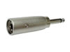Adaptateur XLR 3p mâle - Jack 6.35 mono mâle