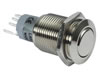 Bouton-Poussoir Rond Métallique DPDT 2NO 2NC