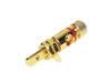 Connecteur Haut-parleur Doré - Bague Rouge